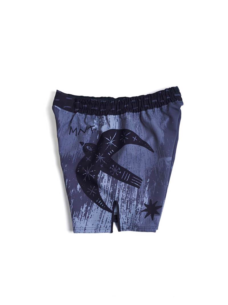 MANTO livings FIGHT SHORTS-grey